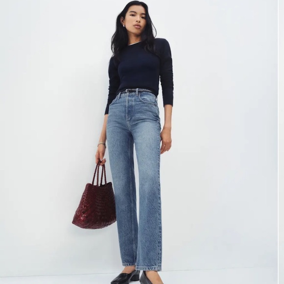 Reformation Denim - Reformation Cynthia High Rise Straight Jeans